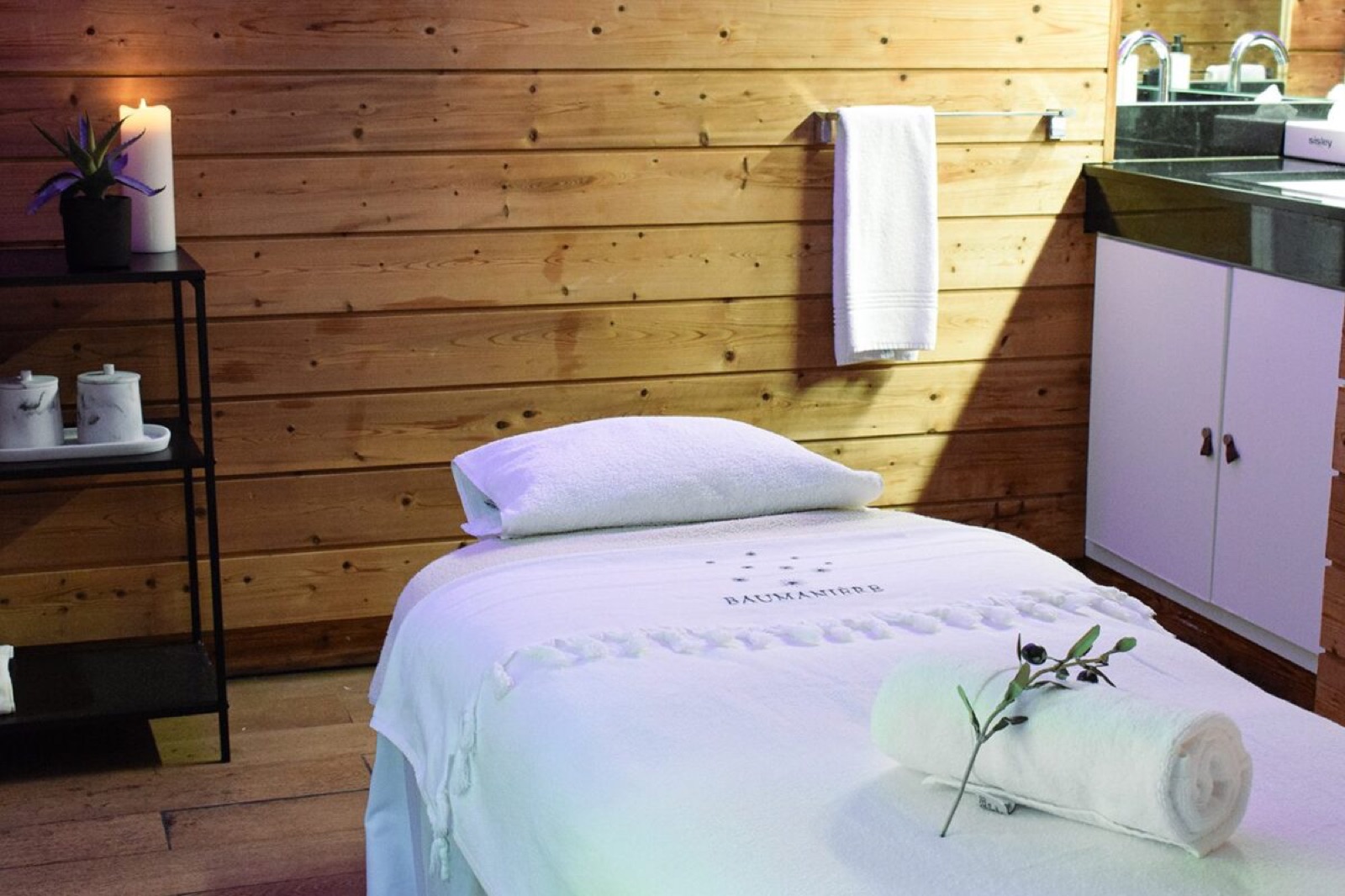 Cabine de soin du Spa Baumanière