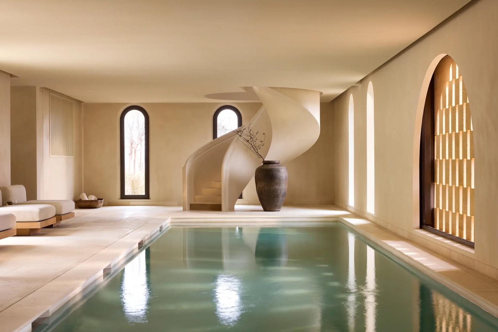 Piscine intérieure du centre de bien-être de Zannier Île de Bendor
